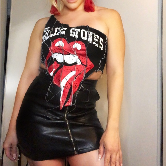 Reworked Rolling Stones band tee - Picture 3 of 4